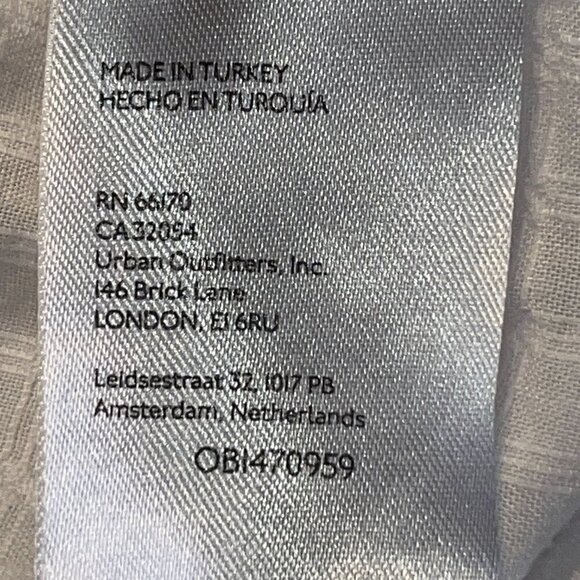 ANTHROPOLOGIE ANTHRO White Cotton Button Down Textured Tunic Cover-up Top - EUC - Picture 12 of 12